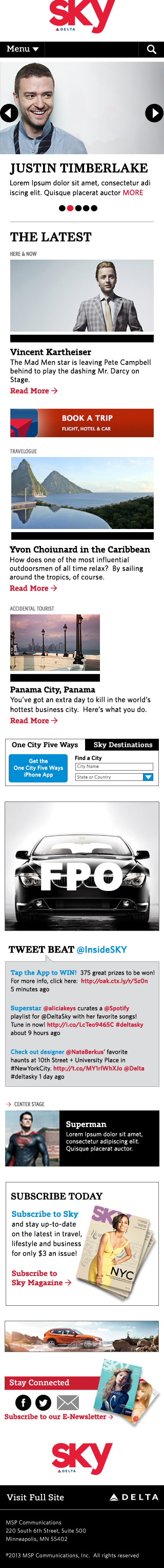 Delta Sky Magazine Mobile Version 01